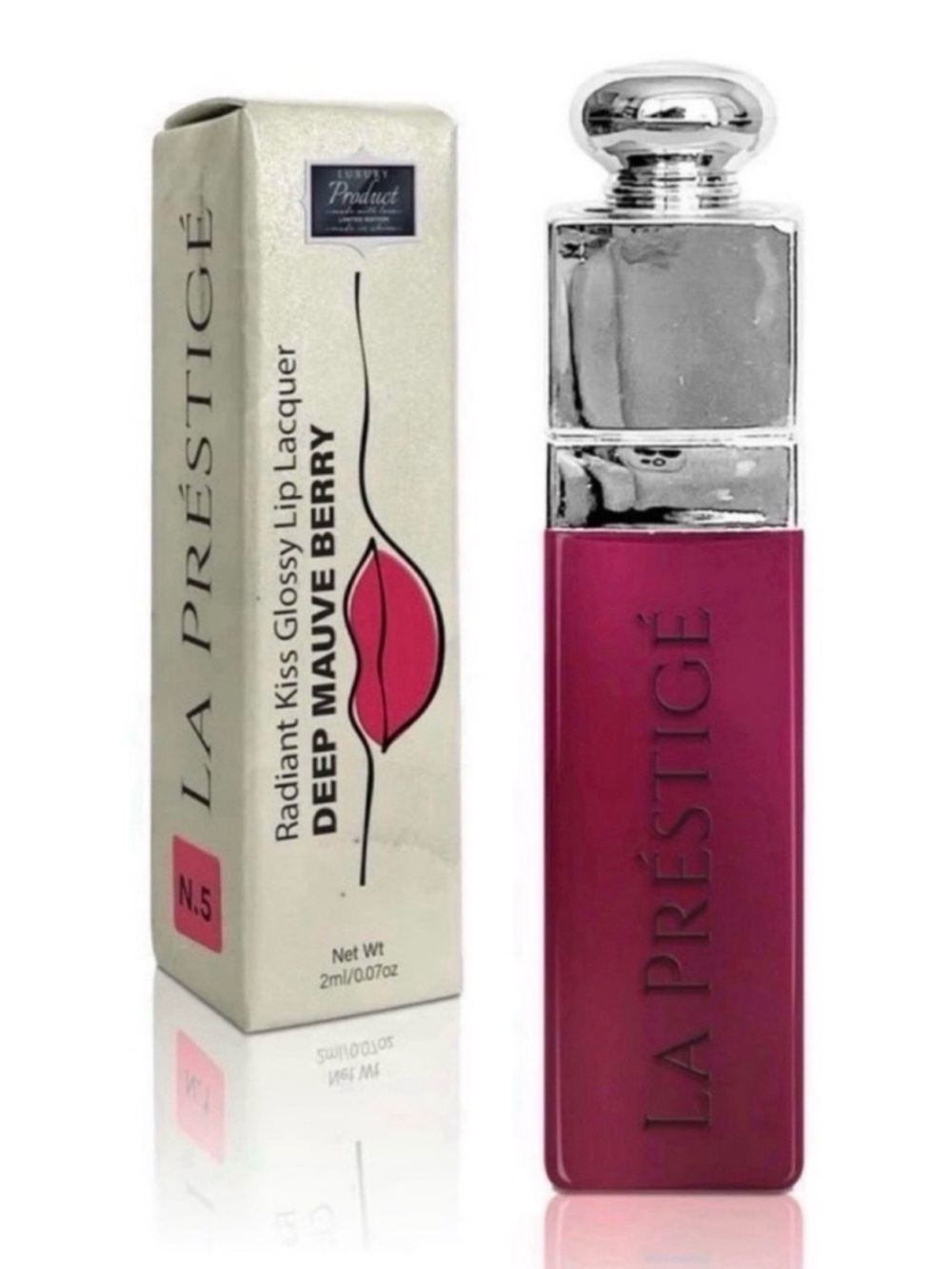 PREDIRE LA PRESTIGE Deep Radiant Kiss Glossy Lip Lacquer - Deep Mauve Berry